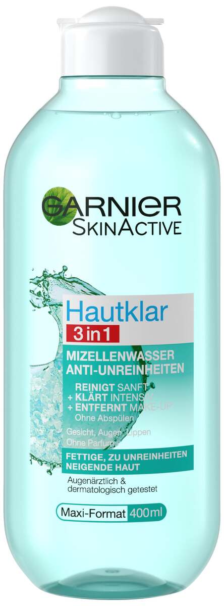 Bild 1 von Garnier Hautklar 
            3in1 Mizellenwasser Anti-Unreinheiten