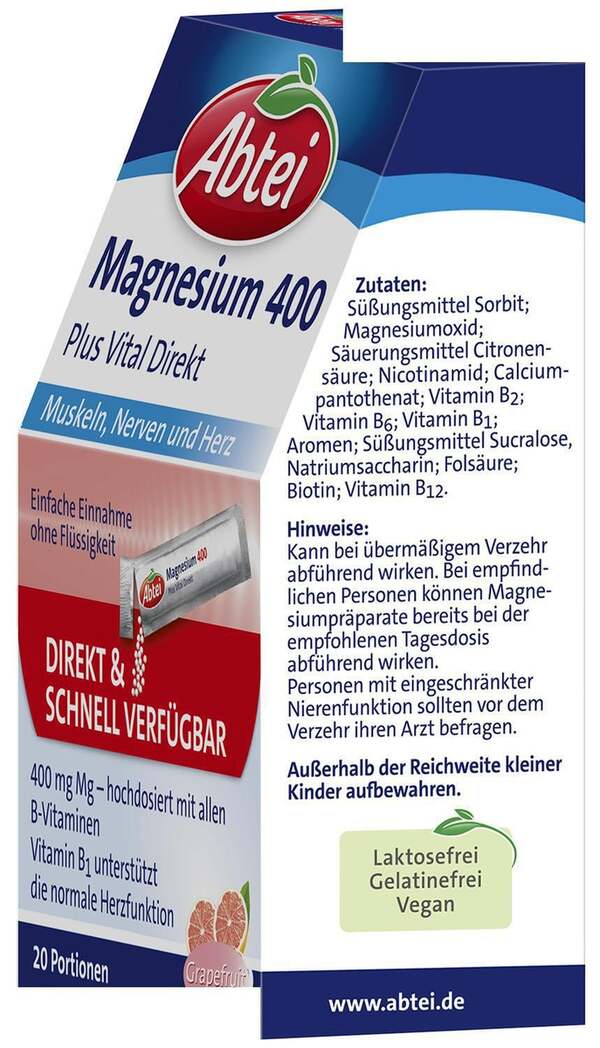 Abtei Magnesium 400 + Vitamin B Komplex von ROSSMANN ansehen!