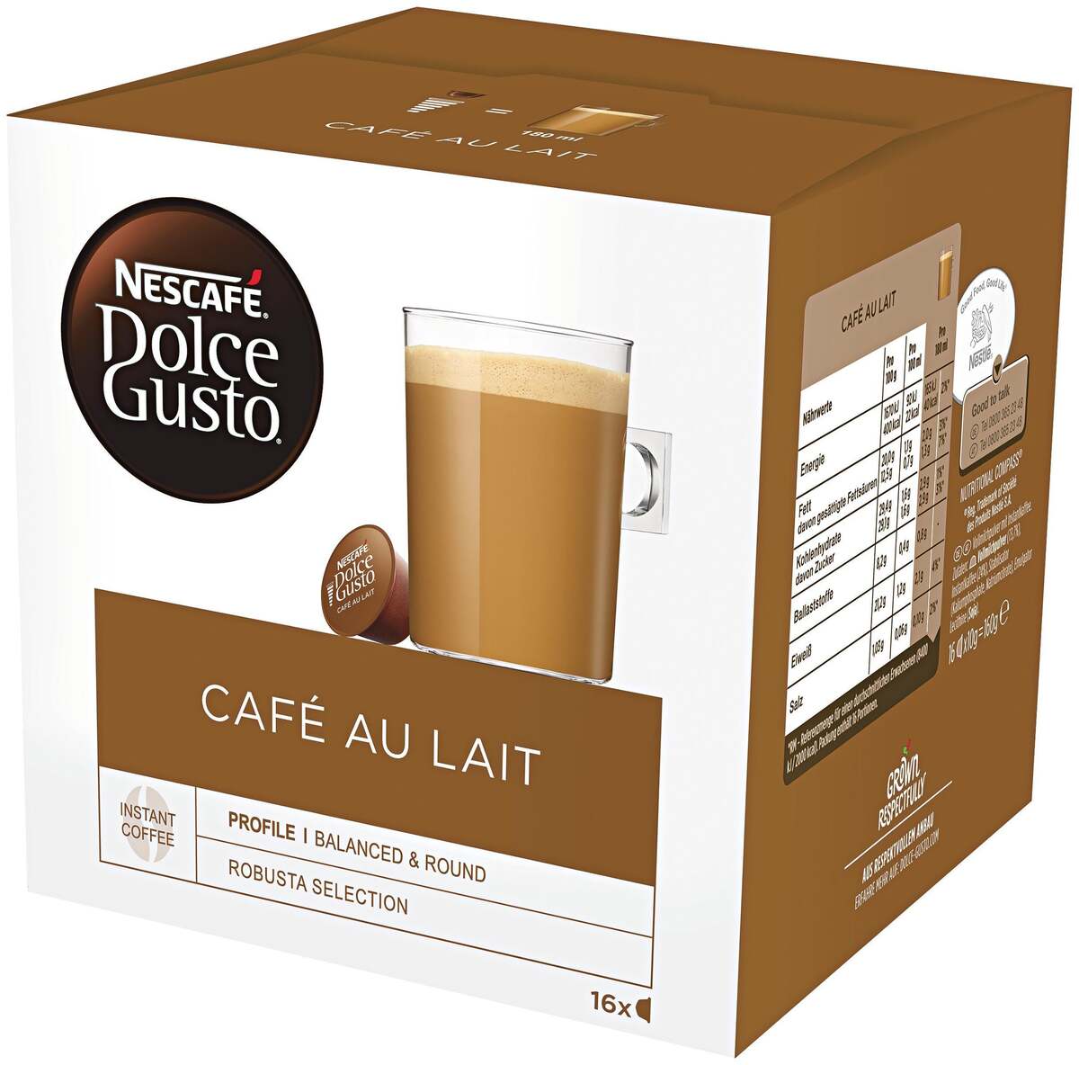 Nescafé Dolce Gusto Kapseln "Café au Lait" von ROSSMANN ansehen!