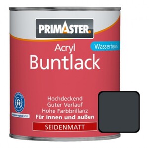 Primaster Acryl Buntlack anthrazit seidenmatt, 750 ml