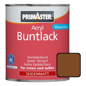 Primaster Acryl Buntlack lehmbraun seidenmatt, 750 ml