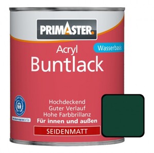 Primaster Acryl Buntlack moosgrün seidenmatt, 750 ml