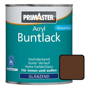 Primaster Acryl Buntlack nussbraun glänzend, 750 ml