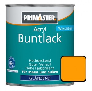Primaster Acryl Buntlack signalgelb glänzend, 750 ml