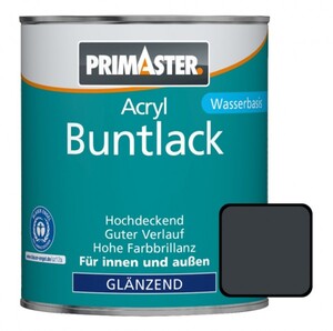 Primaster Acryl Buntlack anthrazit glänzend, 750 ml