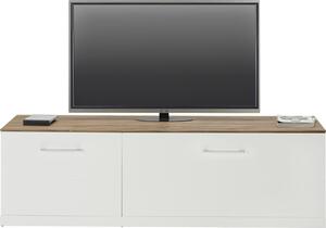 TV-Element in Weiß/akazie
