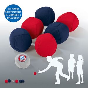 FCB Soft-Boule Set 7-tlg. blau/rot/grau