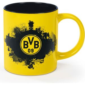 BVB Kaffeebecher 350 ml schwarz/gelb mit Logo