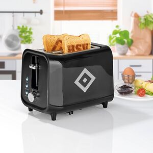 HSV Toaster mit Soundfunktion 800W schwarz/silber