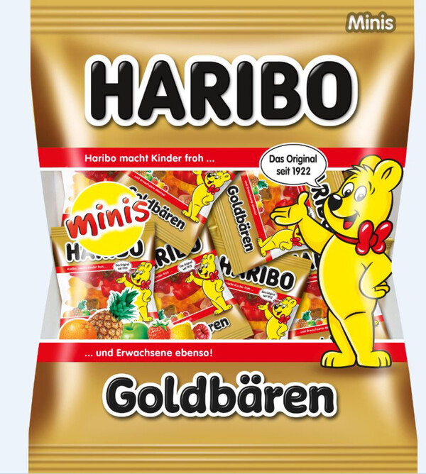 Haribo Goldbären Mini Einzelportionen 250g