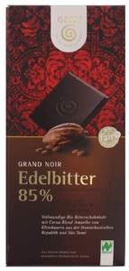 GEPA Bio Schokolade Edelbitter 85% 100 g