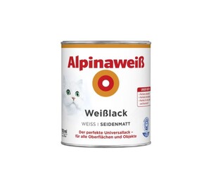 Alpinaweiß Weißlack 750 ml, alpinaweiß, seidenmatt