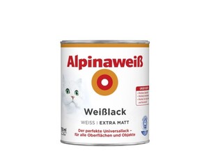 Alpinaweiß Weißlack 750 ml, alpinaweiß, extra matt