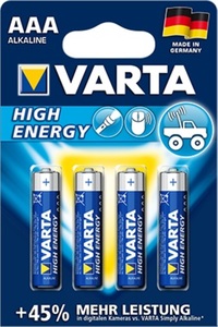 Varta High Energy 1,5 V Micro AAA Batterien Type 4903 4 Stück