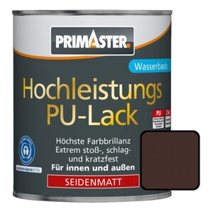 Primaster Hochleistungs PU-Lack RAL 8017 750 ml, 2 in 1, schokoladenbraun, seidenmatt