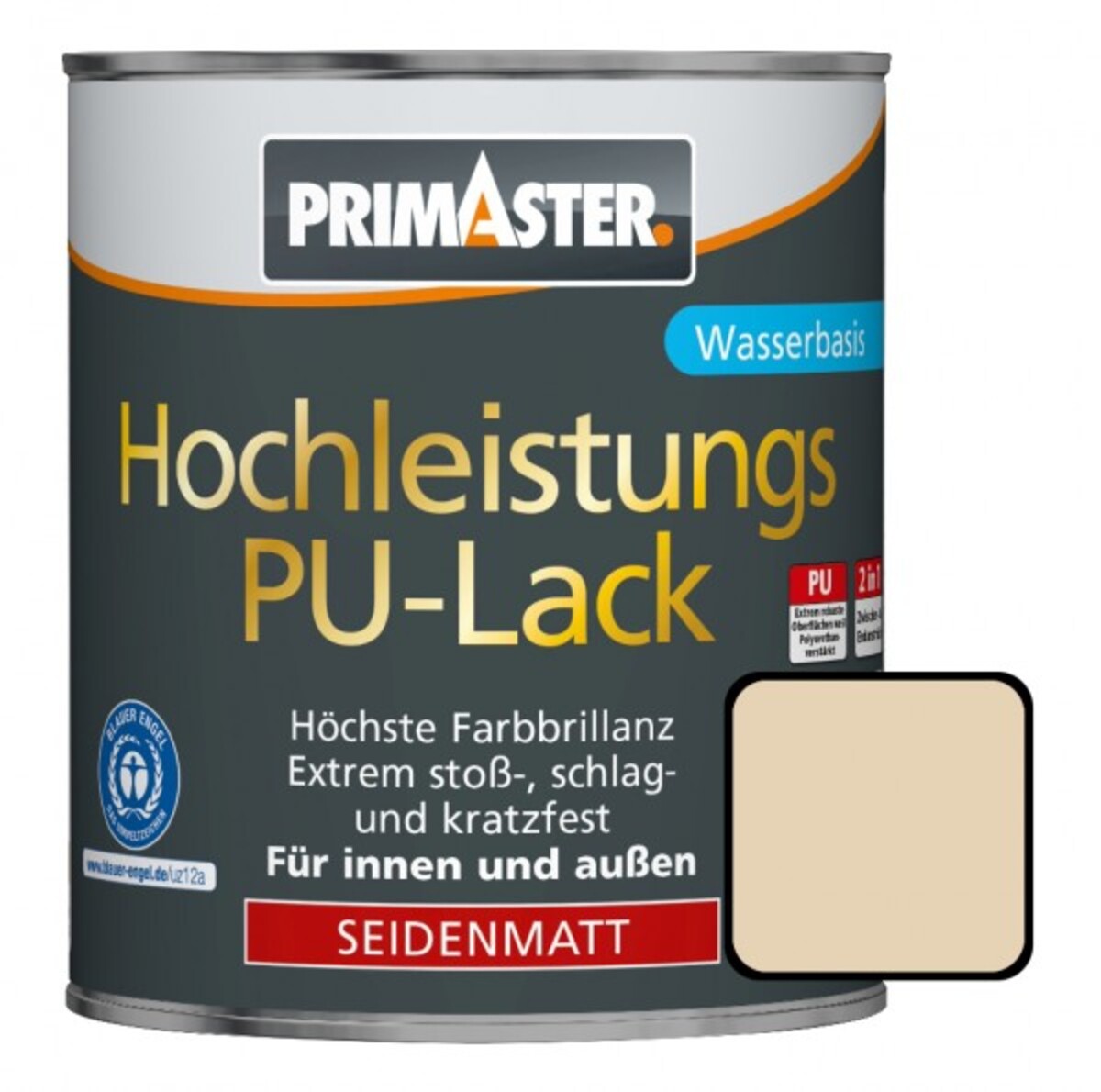 Primaster Hochleistungs Pu Lack Ral Ml In Hellelfenbein