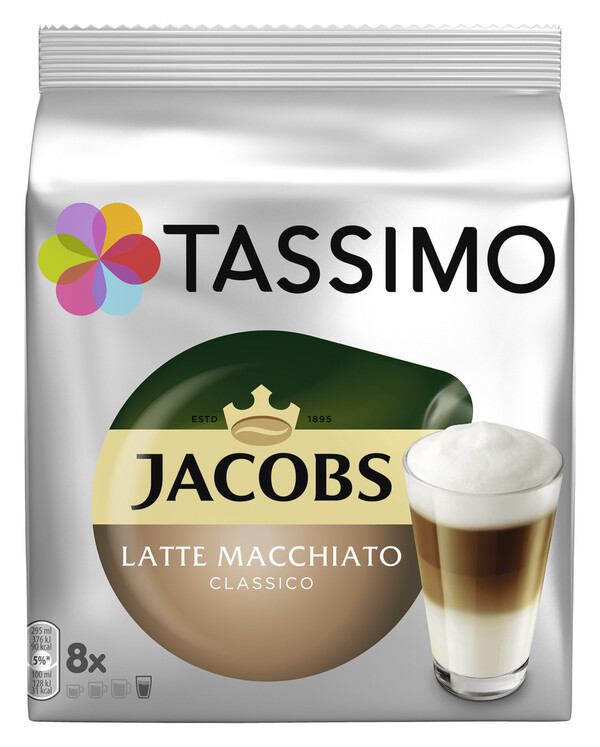 Tassimo Jacobs Latte Macchiato Classico 8x 33 g