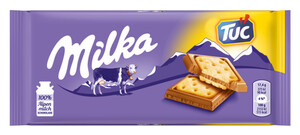 Milka Alpenmilch Schokolade mit TUC-Crackern 87 g
