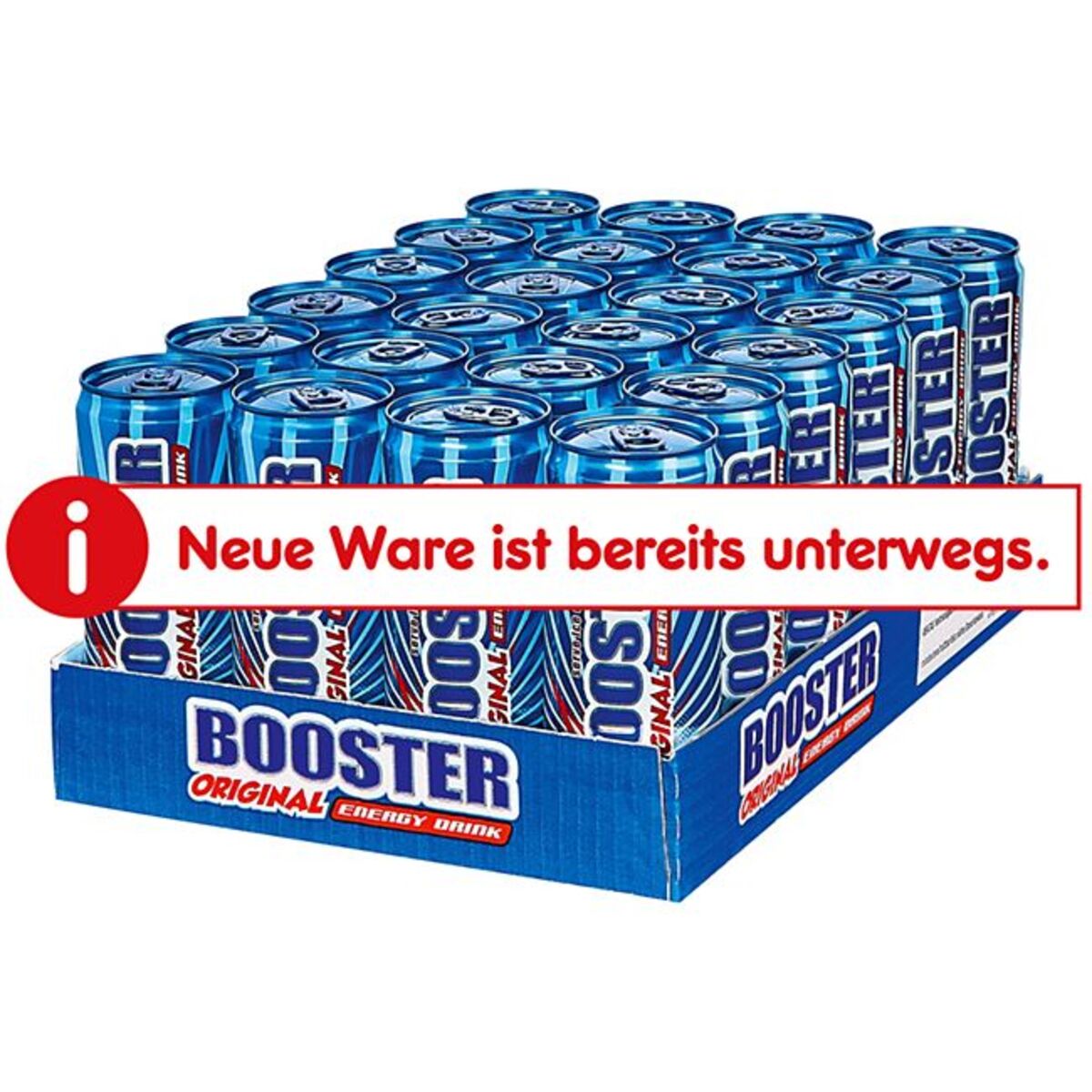 Booster Energy Drink Regular 0,33 Liter Dose, 24er Pack von Netto