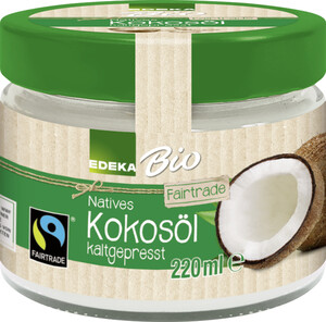 EDEKA Bio Natives Kokosöl kaltgepresst Fairtrade 220 ml