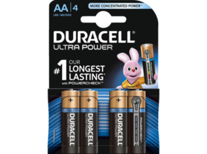 DURACELL Ultra Power AA Mignon Batterie, Alkaline, 1.5 Volt 4 Stück