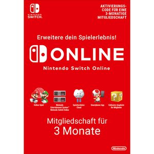 Nintendo Switch Online (Einzelmitgliedschaft - 3 Monate)