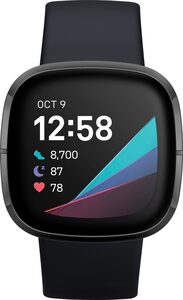 fitbit Sense Smartwatch (4,32 cm/1,7 Zoll, FitbitOS5, inkl. 6 Monate Fitbit Premium)