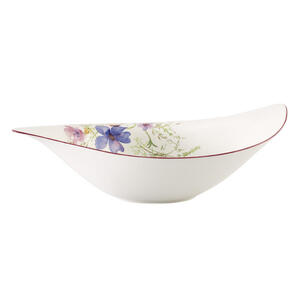 Villeroy & Boch Salatschüssel fine china keramik , 1041013131 , Multicolor, Weiß , Floral , 0034070374