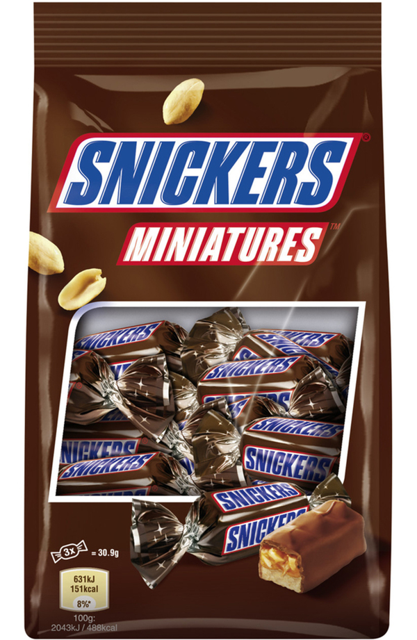 Snickers Miniatures Schokoriegel 150 g