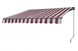 TrendLine Gelenkarm-Markise Red Stripe, Breite: 400 cm, Ausfall: 250 cm