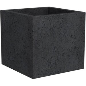 Scheurich Pflanzgefäß C-Cube 240 Ø 28,5 cm Stony Black