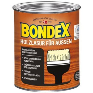 Bondex Holzlasur für Außen Eiche Hell seidenglänzend 750 ml