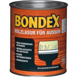 Bondex Holzlasur für Außen Kastanie seidenglänzend 750 ml