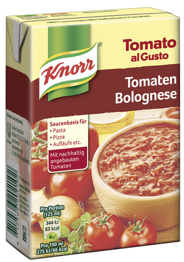 Knorr Tomato al Gusto TomatenBolognese 370 g von Edeka24 für 1,89 € ansehen!