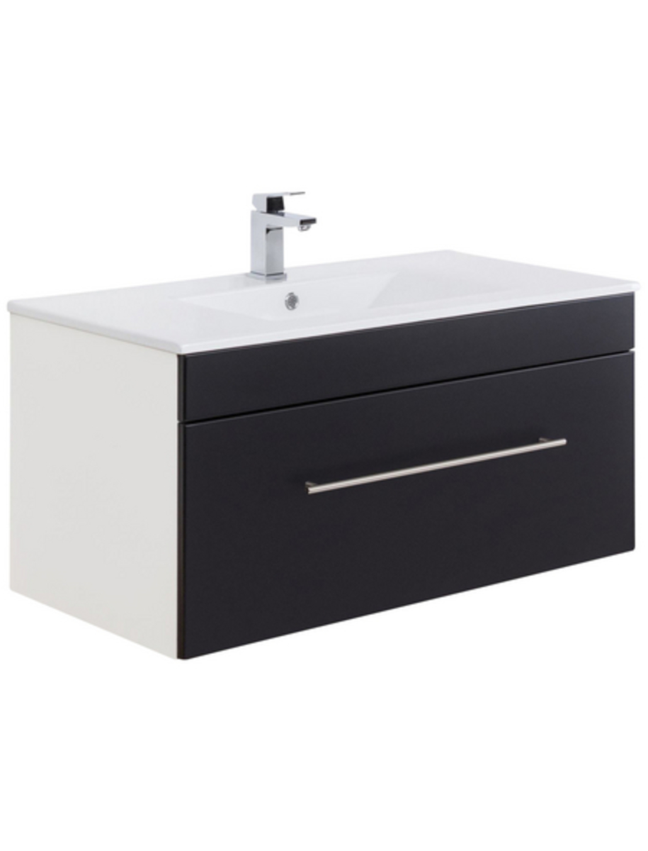 Waschplatz »VIVA 100«, B x T x H: 100 x 46 x 48 cm, weiß, 100-teilig