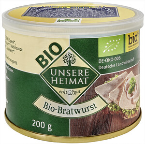 Unsere Heimat Bio-Bratwurst 200 g