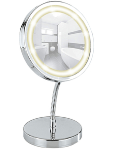 Kosmetikspiegel »Brolo«, beleuchtet, rund, BxH: 15 x 16,5 cm