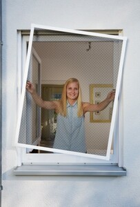 Schellenberg Insektenschutz Fenster PLUS 100 x 120 cm, weiß
