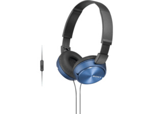 SONY MDR-ZX310APL Kopfhoerer mit Headset blau - On-Ear-Kopfhörer