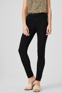 C&A Skinny Jeans-Shaping Jeans-Bio-Baumwolle, Schwarz, Größe: 34