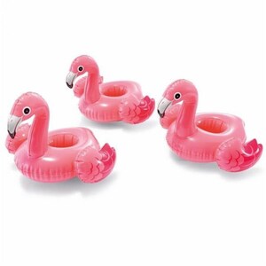 Flamingo Getränke Halter 3tlg. pink
