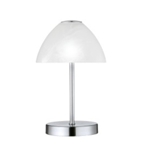 RL LED Tischlampe QUEEN 24 cm Glas/Metall nickelfarbig