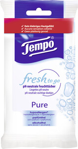 Tempo Fresh to go Pure Feuchttücher 1 x 10 Tücher