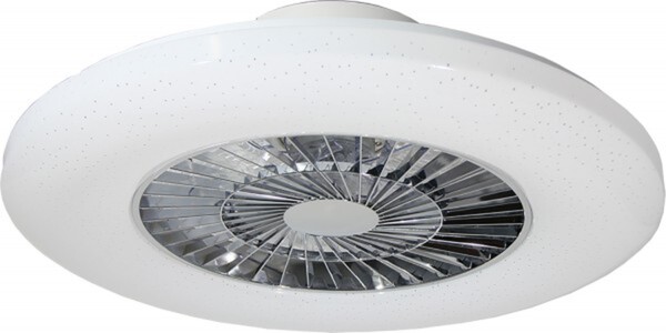Primaster LED-Deckenleuchte Moorea mit Ventilator inkl. Fernbedienung, Ø 59 cm