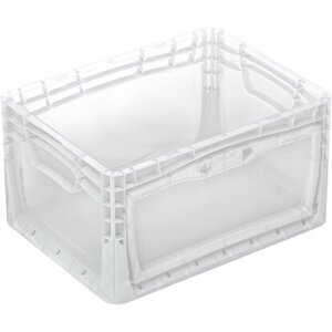 Eurobox-System Box Flap Side 40 x 30 x 22 cm Transparent