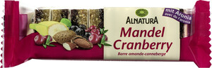 Alnatura Bio Mandel-Cranberry Fruchtschnitte 75G