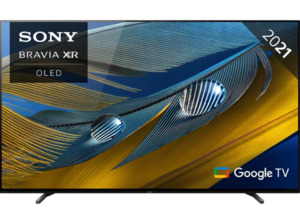 SONY XR-55A80J OLED TV (Flat, 55 Zoll / 139 cm, 4K, SMART TV, Google TV)