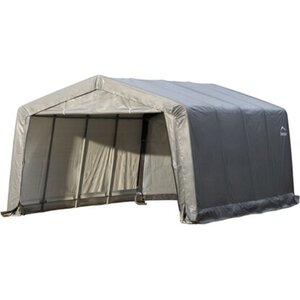 ShelterLogic Garage-in-a-Box 18,13 m² Grau 490 cm x 370 cm x 260 cm