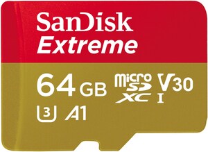 microSDXC Extreme (64GB) Speicherkarte + Adapter