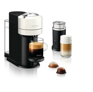 De'Longhi Nespresso-Kapselmaschine ENV 120.WAE VertuoNext weiß inkl. Aeroccino3 (Milchschaum, Milch-Aufschäumer, 1,1 Liter Wassertank, Barcode, Wifi, Bluetooth, Karaffe, Kanne)
